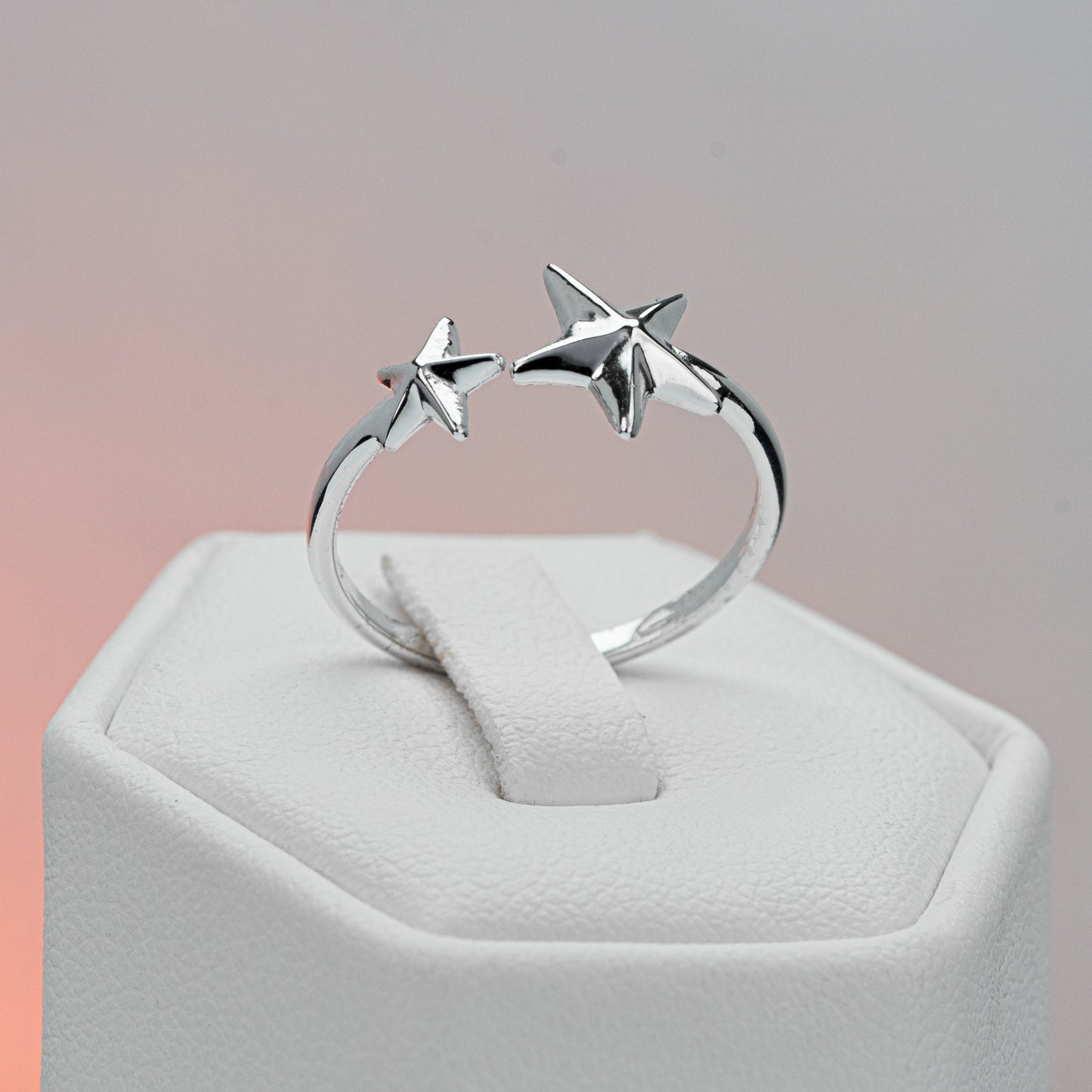925 Sterling Silver Star Ring, Stars Ring, Sterling Silver Ring
