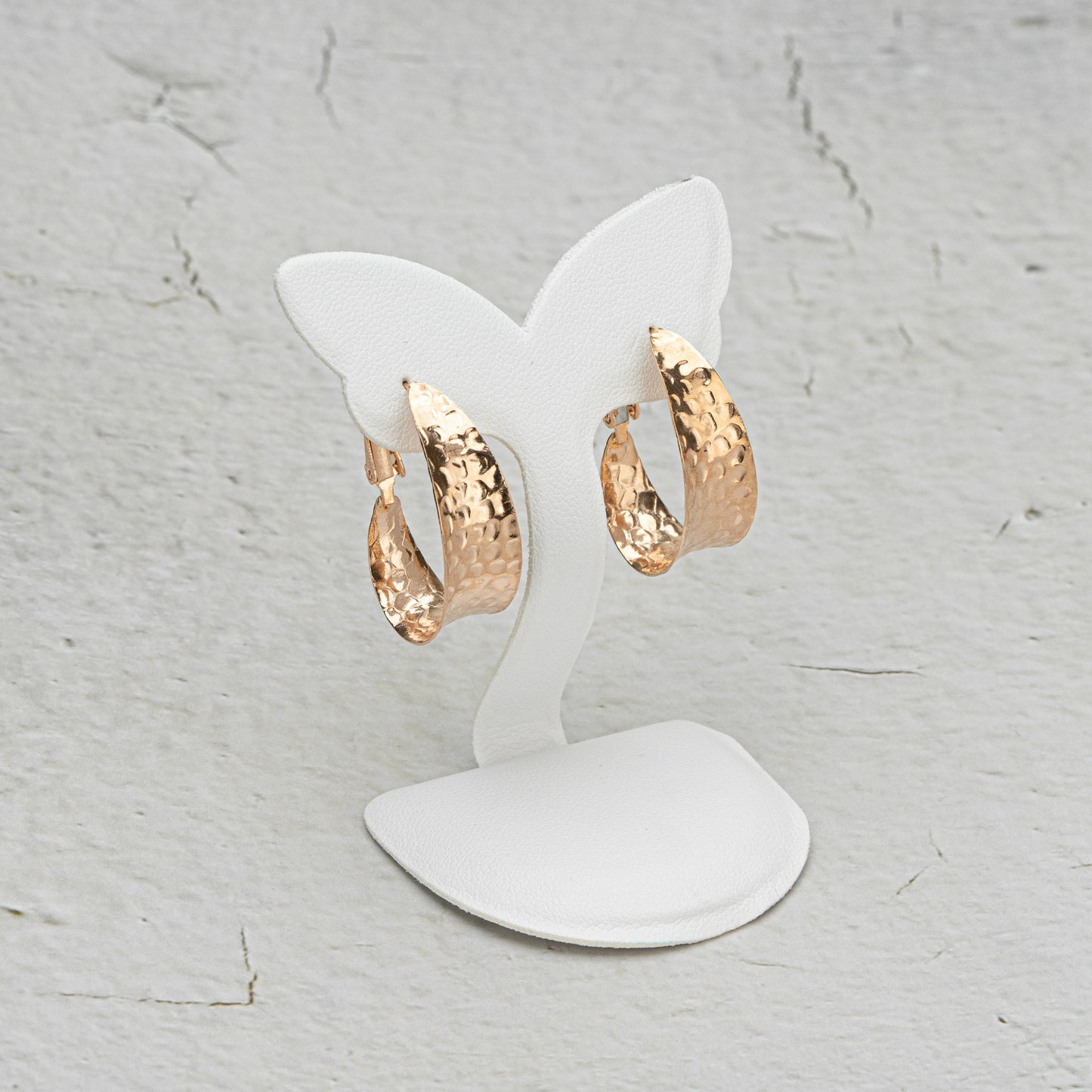 Gold Hoop Earrings, 14k Gold Filled Hammered Hoops, Wide Wrap Hoops for Women, Large Gold Hoops