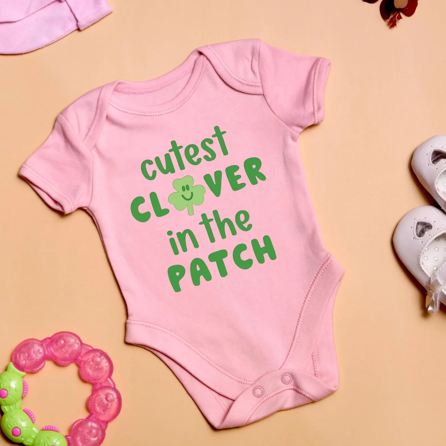 Cutest Clover in the Patch Baby Ones, Newborn Outfit, Lucky Baby Bodysuit, Irish Baby Romper, Shamrock Baby Clothes, Cute Newborn Gift