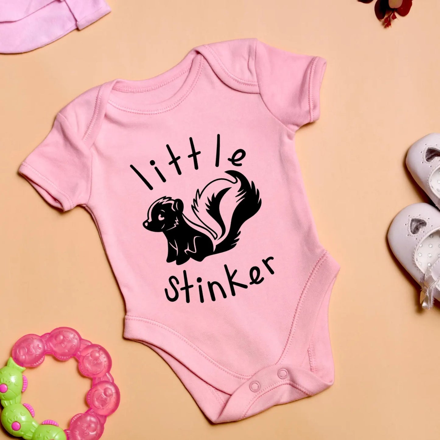 Little Stinker Baby Onesie, Skunk Baby Bodysuit, Funny Baby Outfit, Cute Baby Clothes, Newborn Romper, Baby Shower Gift, Adorable onesie