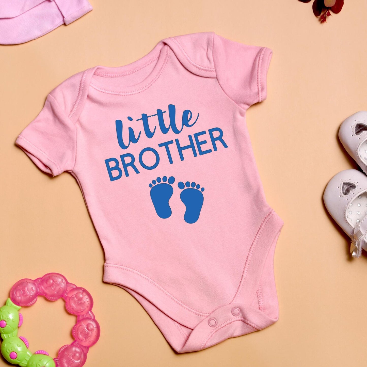 Little Brother Baby Onesie, Newborn Bodysuit, Infant Baby Shower Gift, Coming Home Outfit, Cute Baby Clothes Personalized Baby Gift