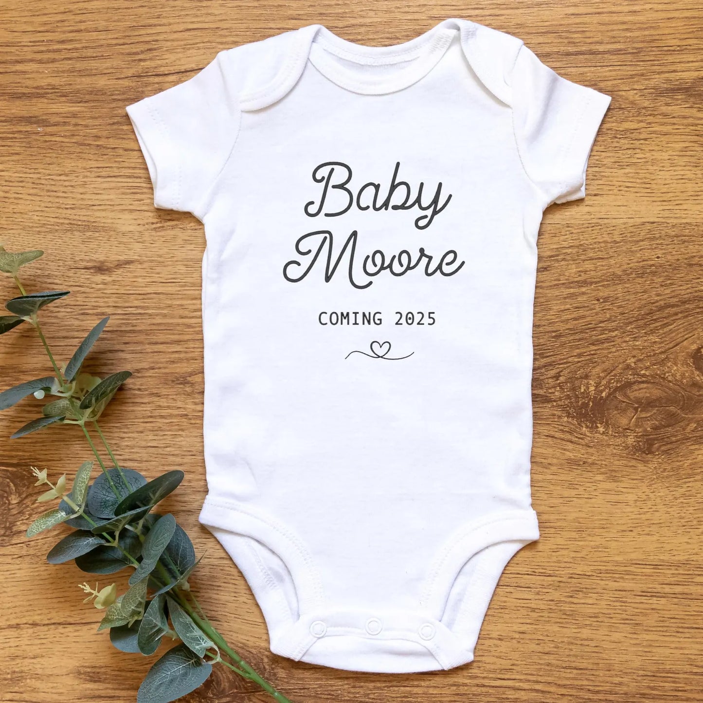 Custom Baby Announcement Onesie®, Personalized Coming Soon Baby Bodysuit, Baby Reveal Outfit, Pregnancy Announcement Gift, Baby Shower Gift