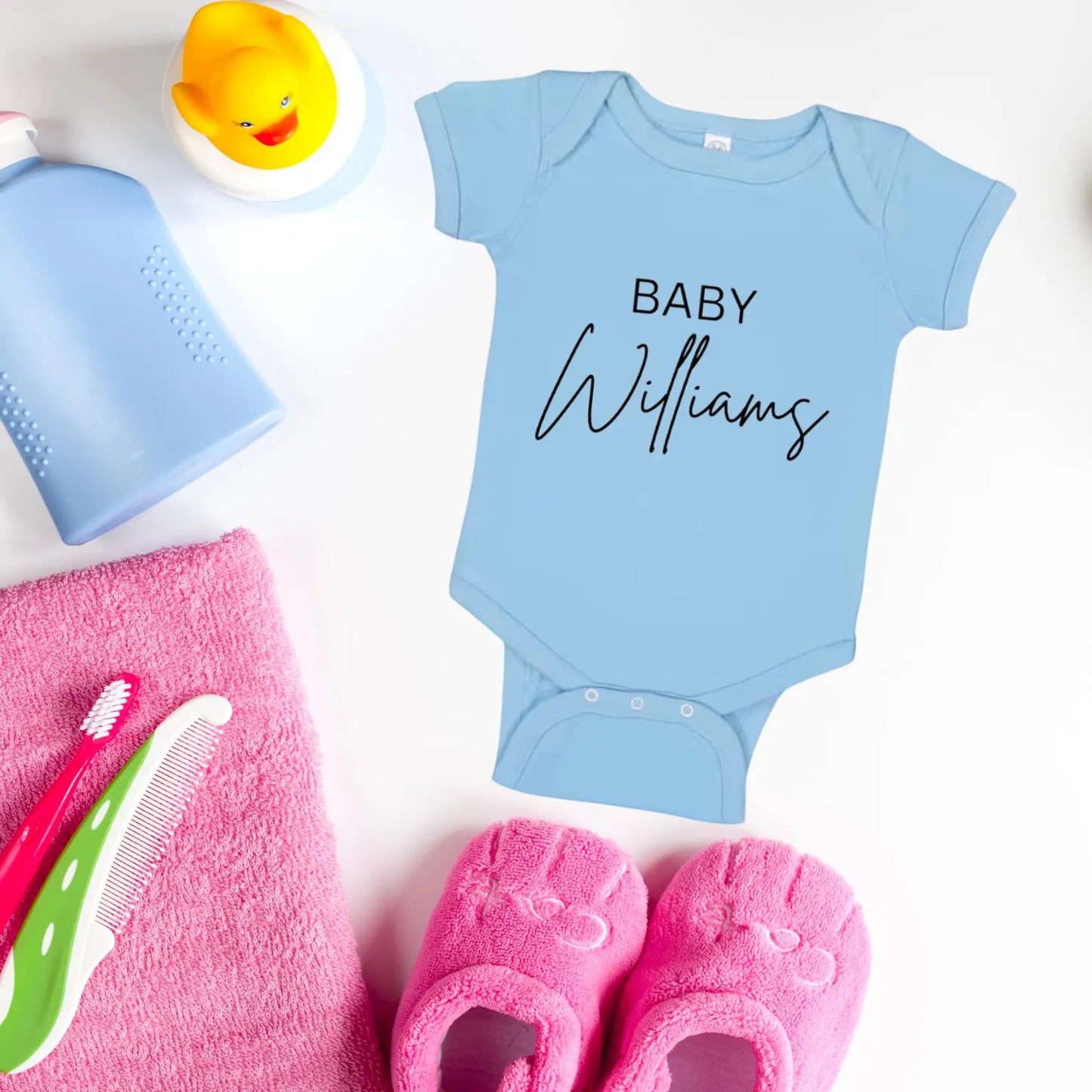 Custom Baby Onesie, Personalized Baby Name Bodysuit, Baby Shower Gift, Newborn Baby Announcement Outfit, Cute Infant Creeper