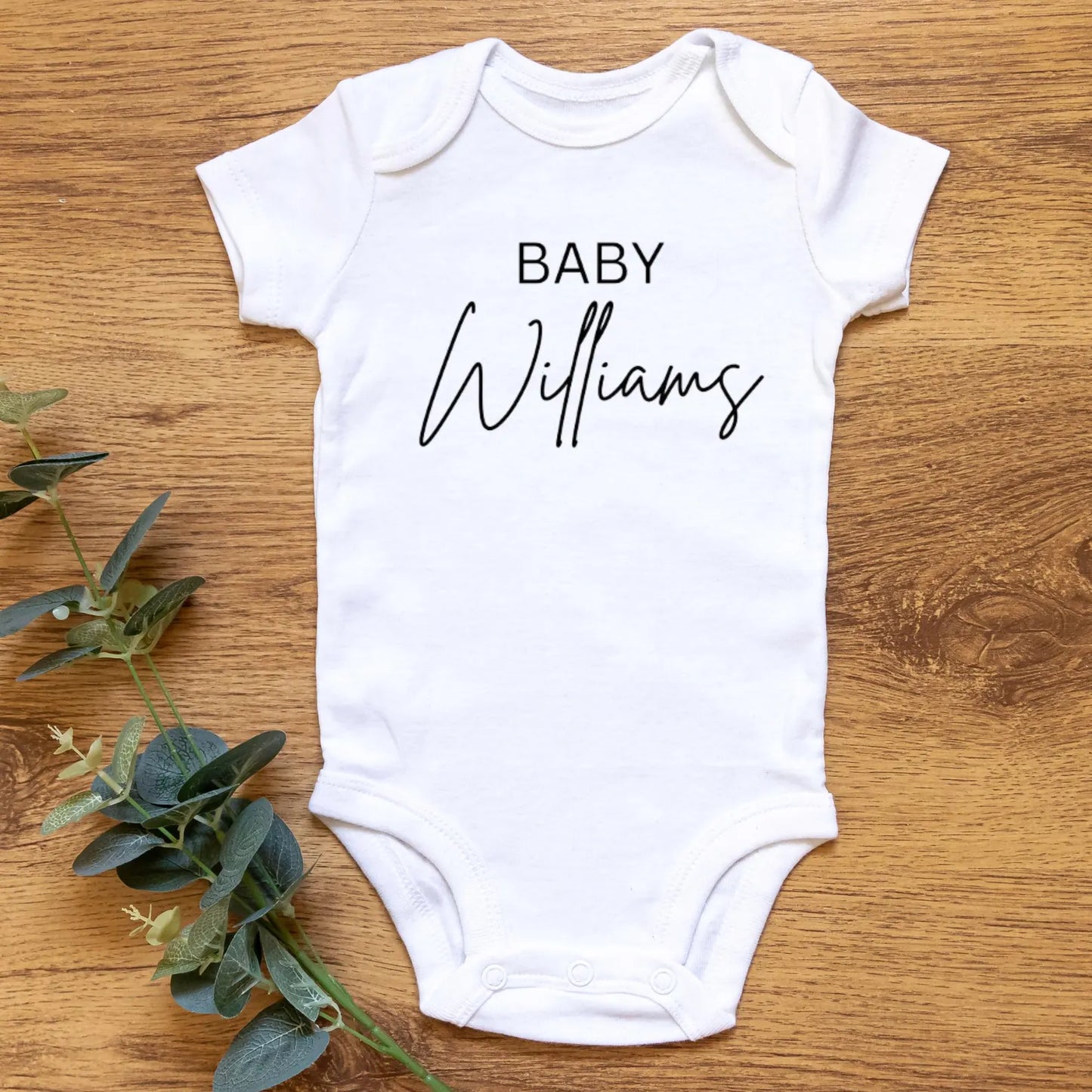 Custom Baby Onesie, Personalized Baby Name Bodysuit, Baby Shower Gift, Newborn Baby Announcement Outfit, Cute Infant Creeper