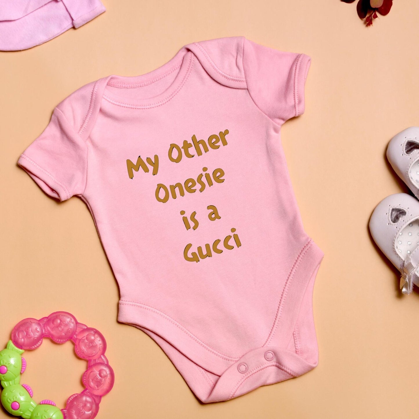 Funny Baby Onesie, My Other Onesie is a Gucci, Cute Infant Bodysuit, Trendy Baby Shower Gift, Newborn Outfit, Cotton Creeper