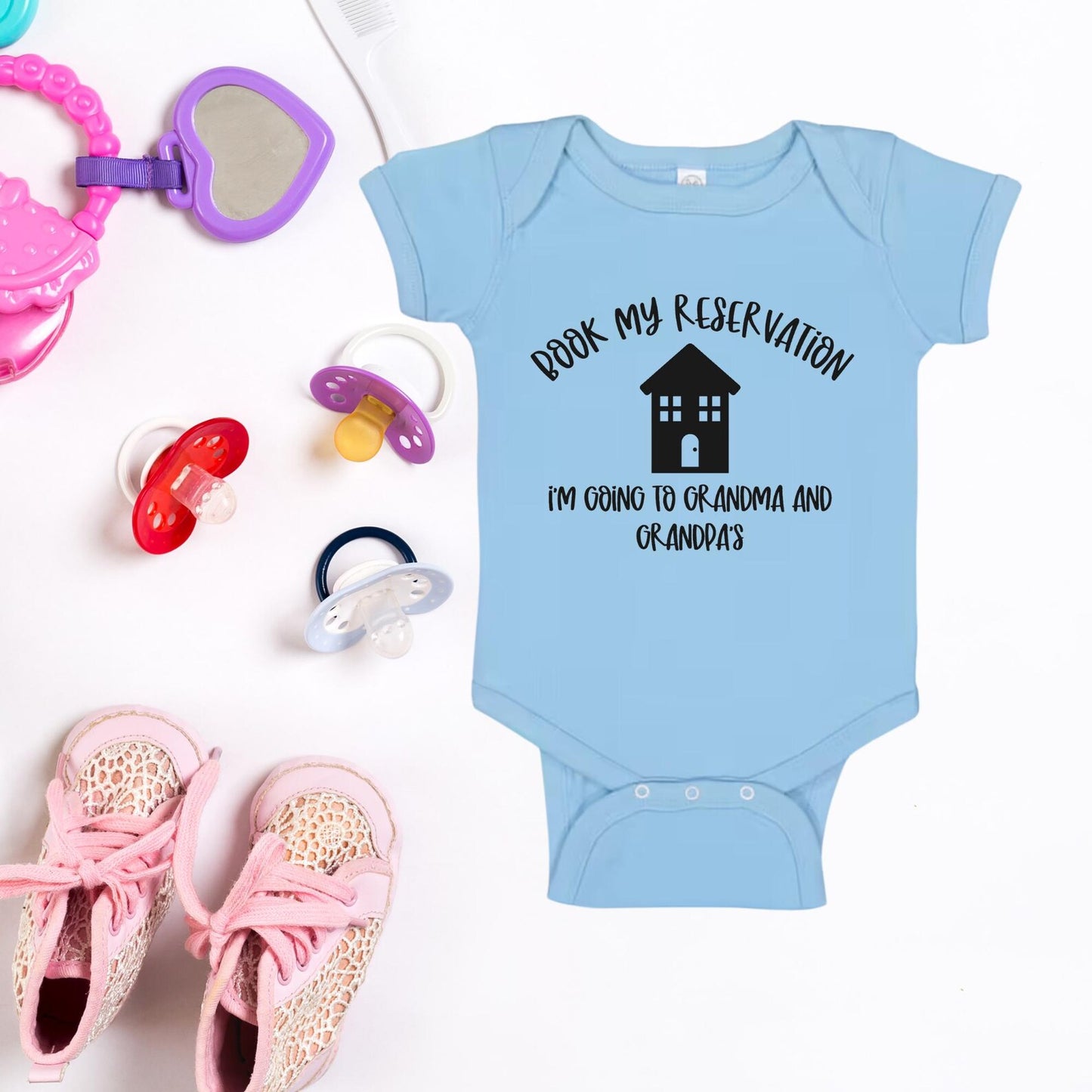 Grandma and Grandpa Baby Onesie, Baby Shower Gift, Newborn Bodysuit, Cute Baby Outfit, Cotton Infant Creeper, Funny Baby Clothes