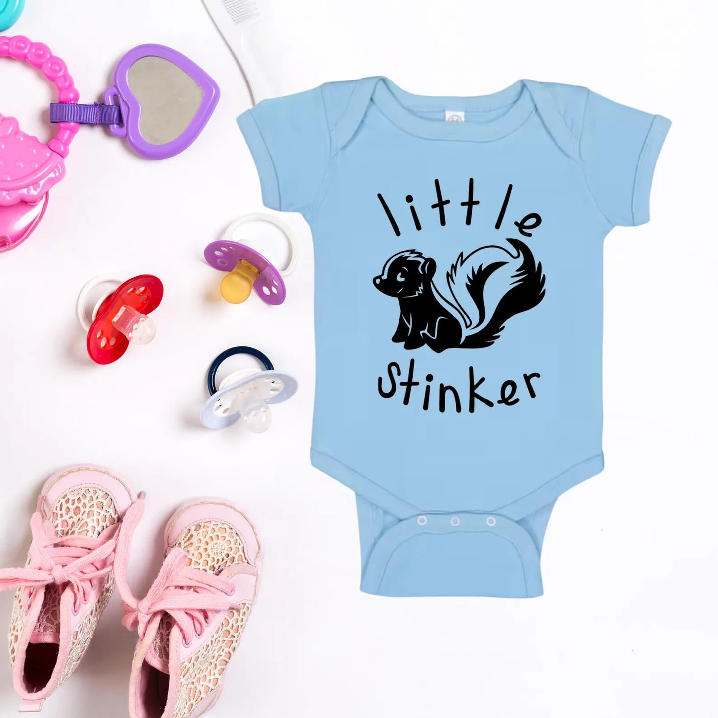 Little Stinker Baby Onesie, Skunk Baby Bodysuit, Funny Baby Outfit, Cute Baby Clothes, Newborn Romper, Baby Shower Gift, Adorable onesie