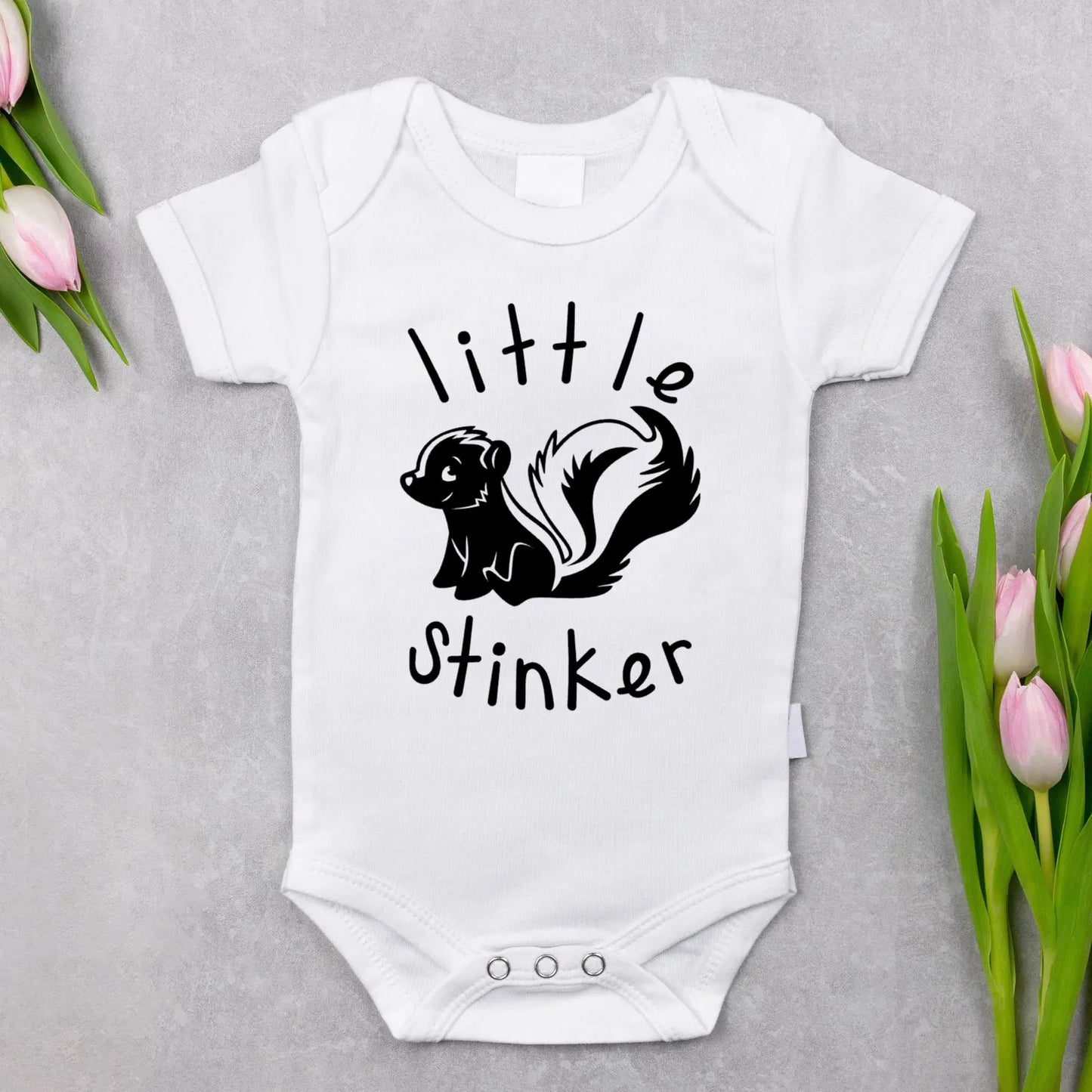 Little Stinker Baby Onesie, Skunk Baby Bodysuit, Funny Baby Outfit, Cute Baby Clothes, Newborn Romper, Baby Shower Gift, Adorable onesie