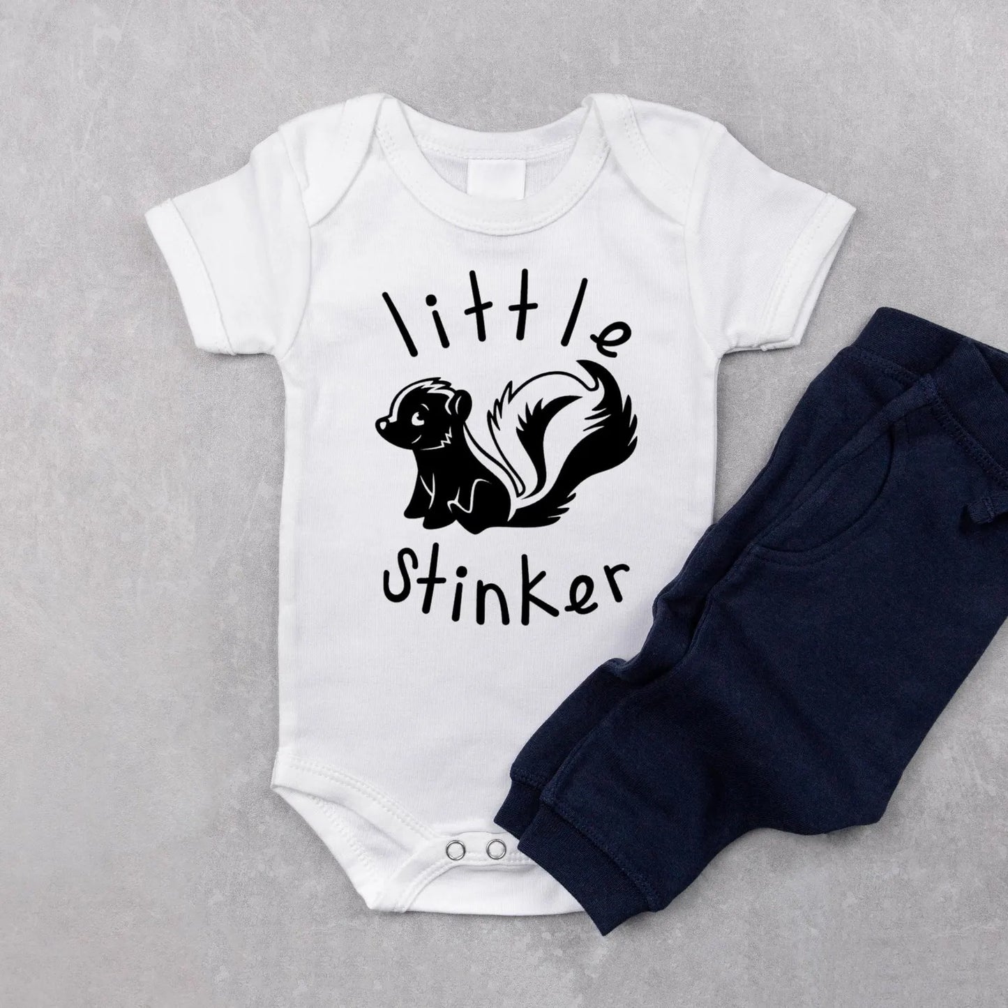 Little Stinker Baby Onesie, Skunk Baby Bodysuit, Funny Baby Outfit, Cute Baby Clothes, Newborn Romper, Baby Shower Gift, Adorable onesie