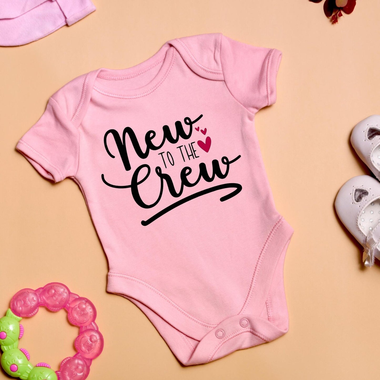 New to the Crew Baby Onesie, Funny Baby Bodysuit, Cute Baby Outfit, Newborn Romper, Gender Neutral Baby Clothes, Baby Announcement