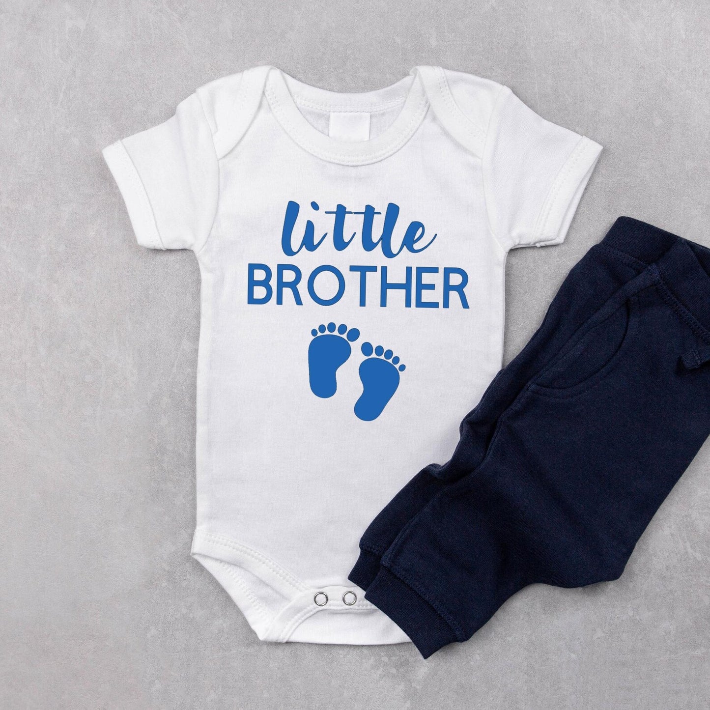 Little Brother Baby Onesie, Newborn Bodysuit, Infant Baby Shower Gift, Coming Home Outfit, Cute Baby Clothes Personalized Baby Gift