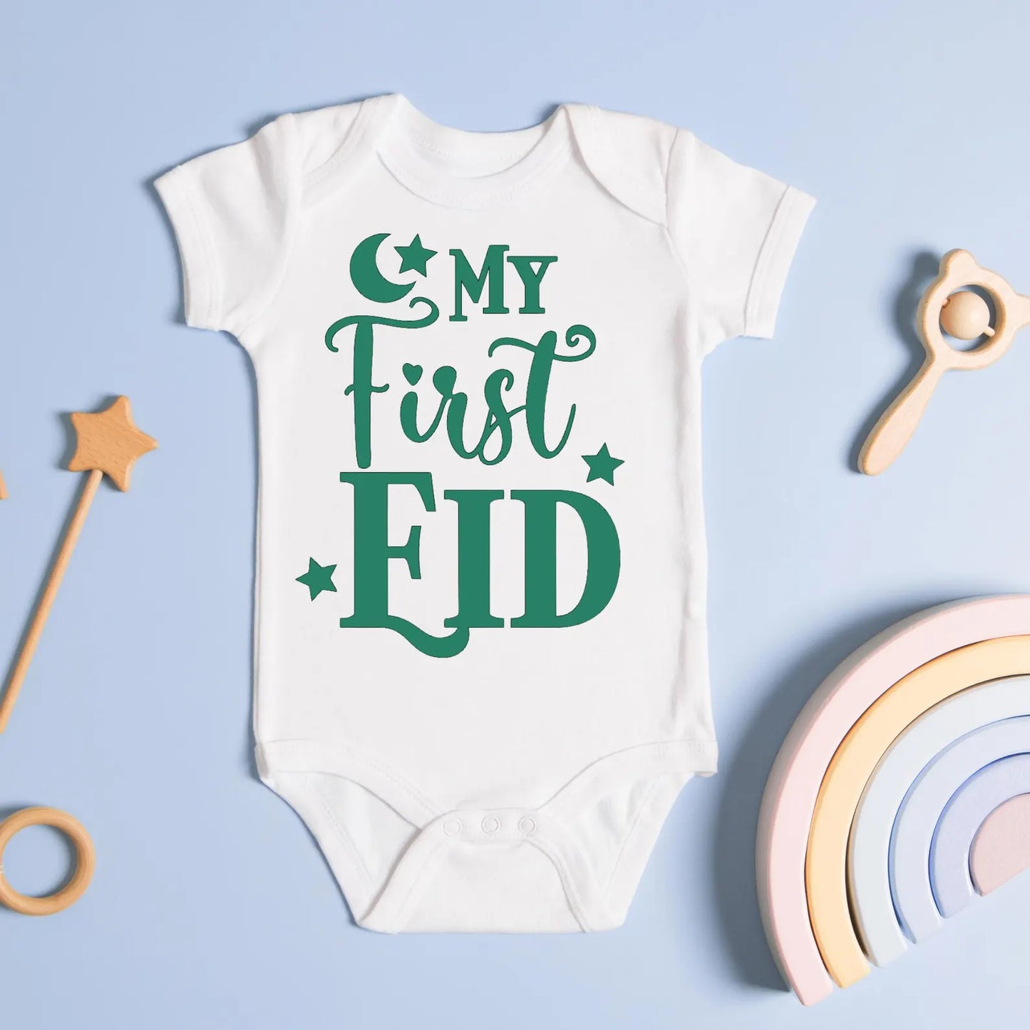 My First Eid Baby Onesie, Eid Outfit for Baby, Newborn Eid Gift, Muslim Baby Bodysuit, Islamic Baby Clothes, Ramadan Baby Shower Gift