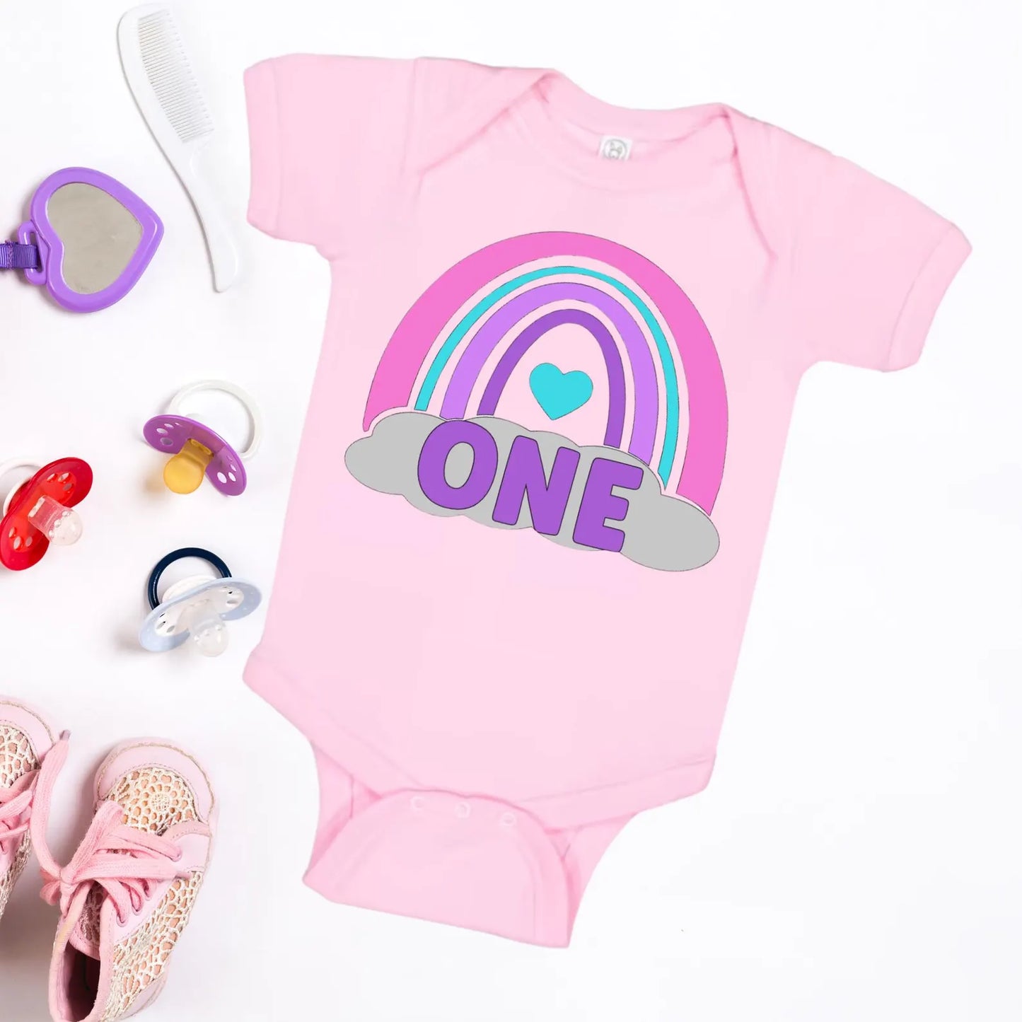 personalized onesie, first birthday, baby outfit, rainbow baby, birthday gift, cake smash, custom baby, first bday, baby bodysuit, onesie