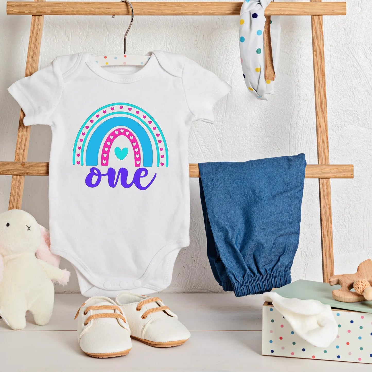 personalized onesie, first birthday, baby outfit, rainbow baby, birthday gift, cake smash, custom baby, first bday, baby bodysuit, onesie