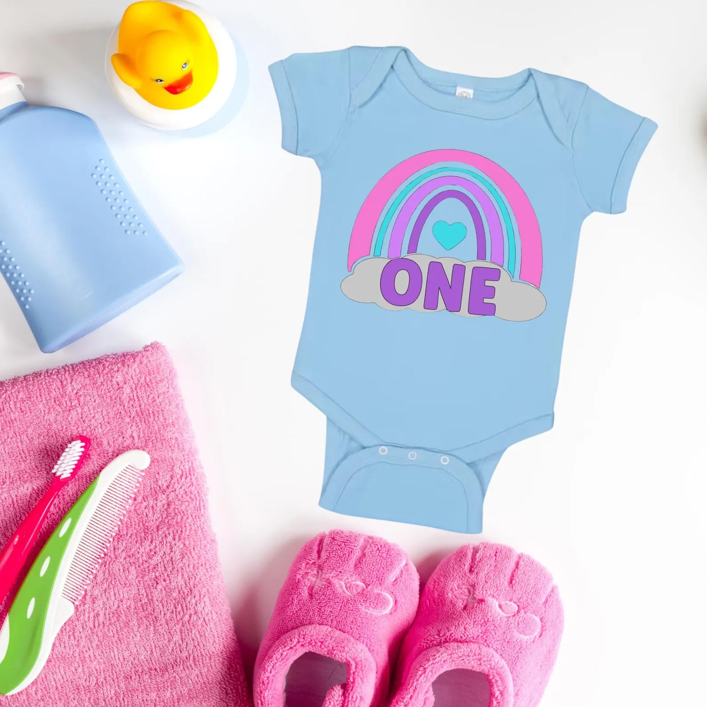 personalized onesie, first birthday, baby outfit, rainbow baby, birthday gift, cake smash, custom baby, first bday, baby bodysuit, onesie