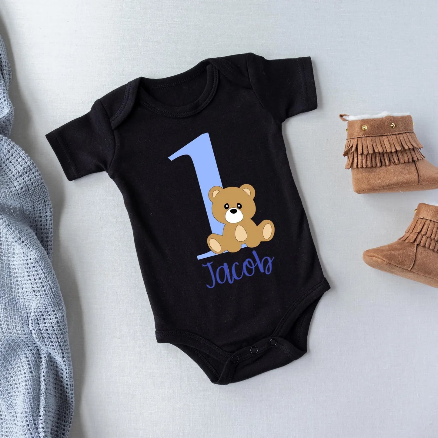 custom baby onesie, First birthday onesie, teddy bear birthday outfit, princess birthday onesie, custom baby onesie, birthday gift for baby
