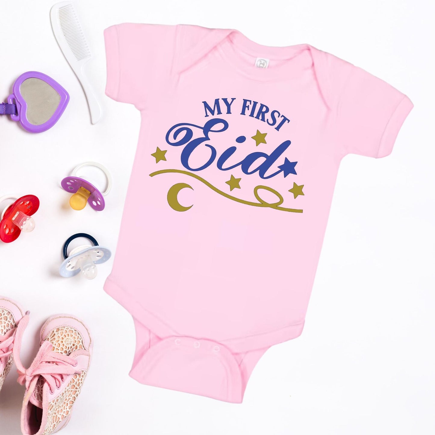 My First Eid Baby Onesie, Eid Outfit for Baby, Ramadan Baby Bodysuit, Islamic Baby Gift, Muslim Baby Shower Gift, Eid Mubarak Onesie