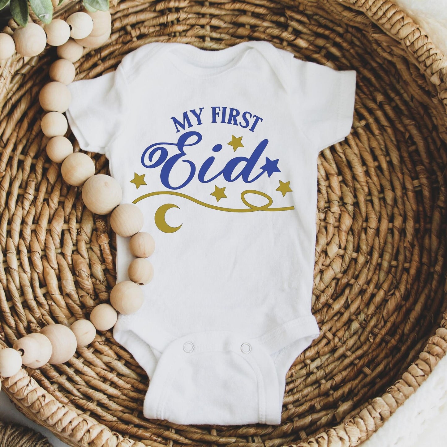 My First Eid Baby Onesie, Eid Outfit for Baby, Ramadan Baby Bodysuit, Islamic Baby Gift, Muslim Baby Shower Gift, Eid Mubarak Onesie
