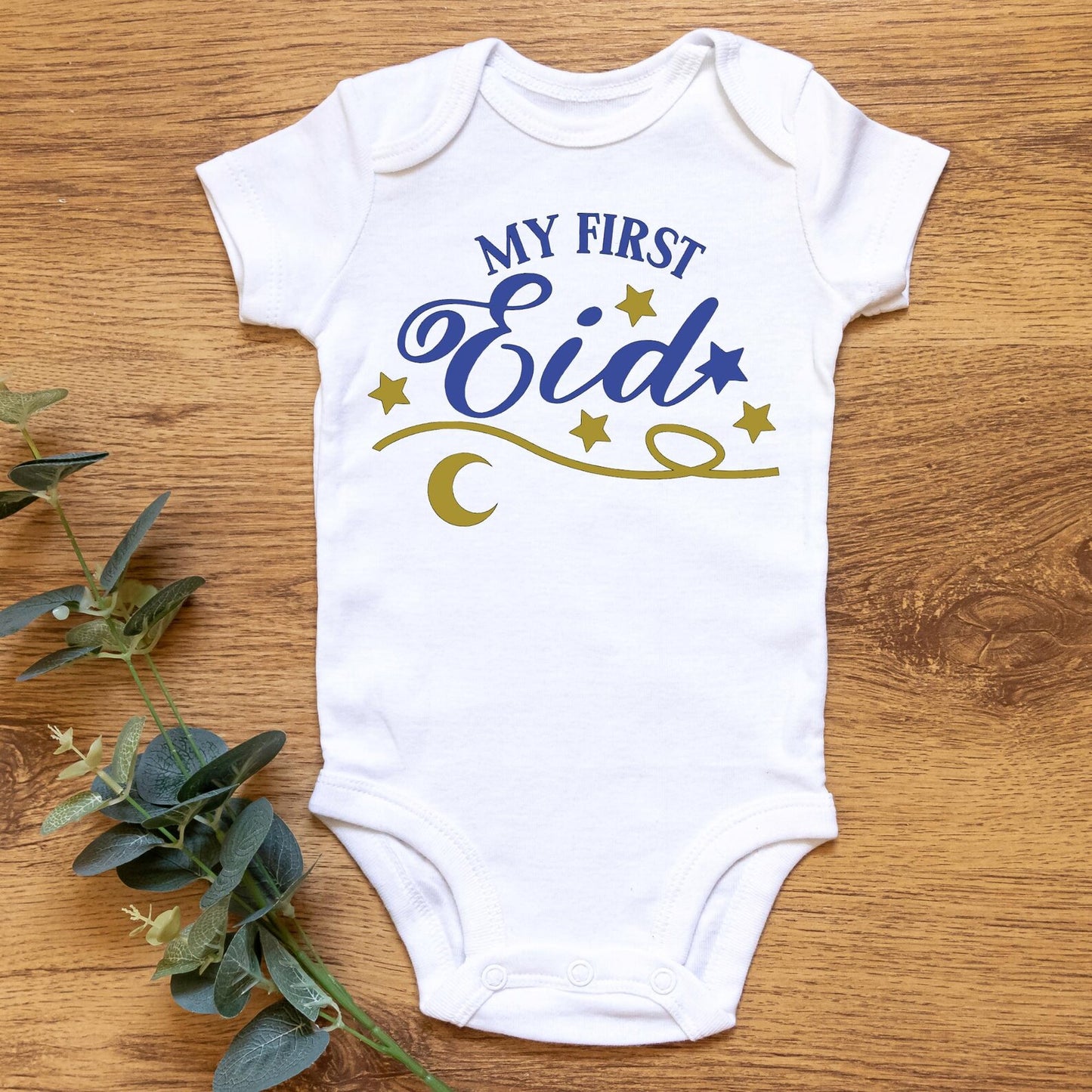 My First Eid Baby Onesie, Eid Outfit for Baby, Ramadan Baby Bodysuit, Islamic Baby Gift, Muslim Baby Shower Gift, Eid Mubarak Onesie