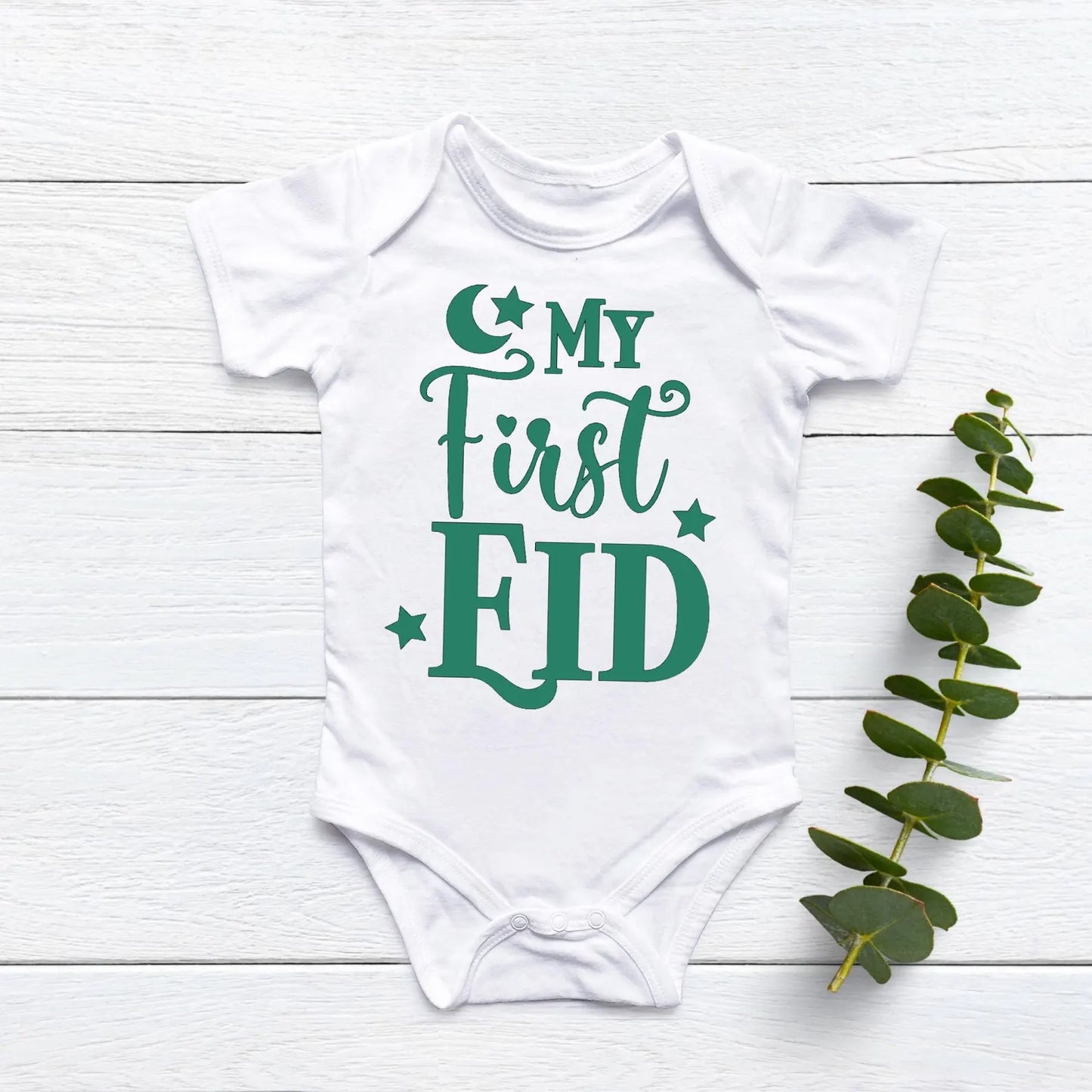 My First Eid Baby Onesie, Eid Outfit for Baby, Newborn Eid Gift, Muslim Baby Bodysuit, Islamic Baby Clothes, Ramadan Baby Shower Gift