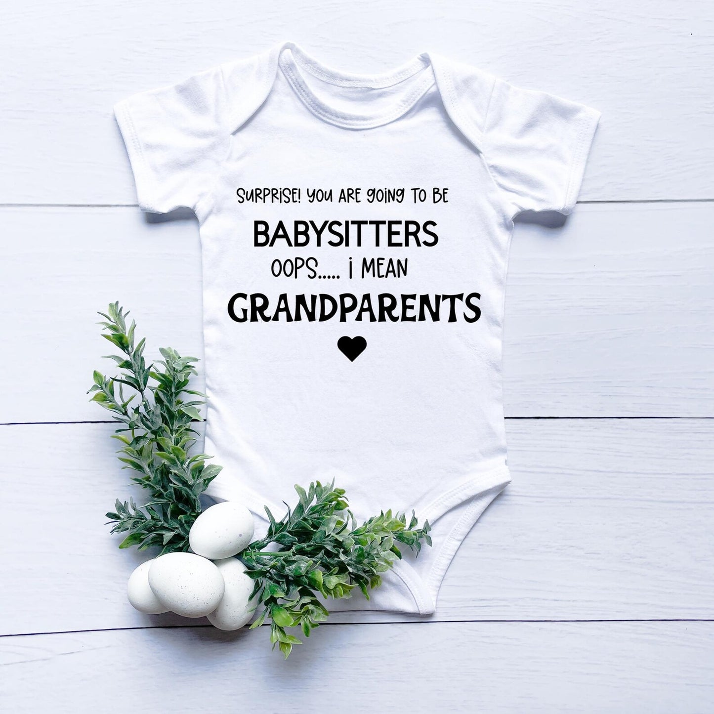 Pregnancy Announcement Baby Onesie, Baby Reveal Outfit, Grandparents Gift, New Grandparent Reveal, Baby Bodysuit, Baby Shower Gift