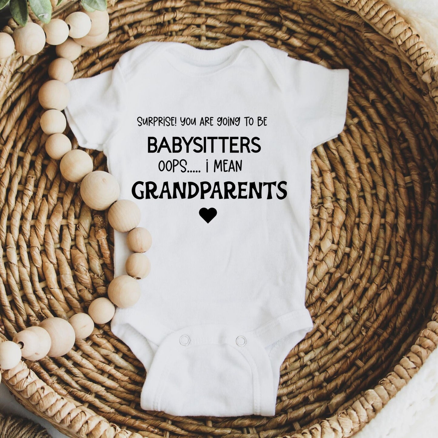 Pregnancy Announcement Baby Onesie, Baby Reveal Outfit, Grandparents Gift, New Grandparent Reveal, Baby Bodysuit, Baby Shower Gift