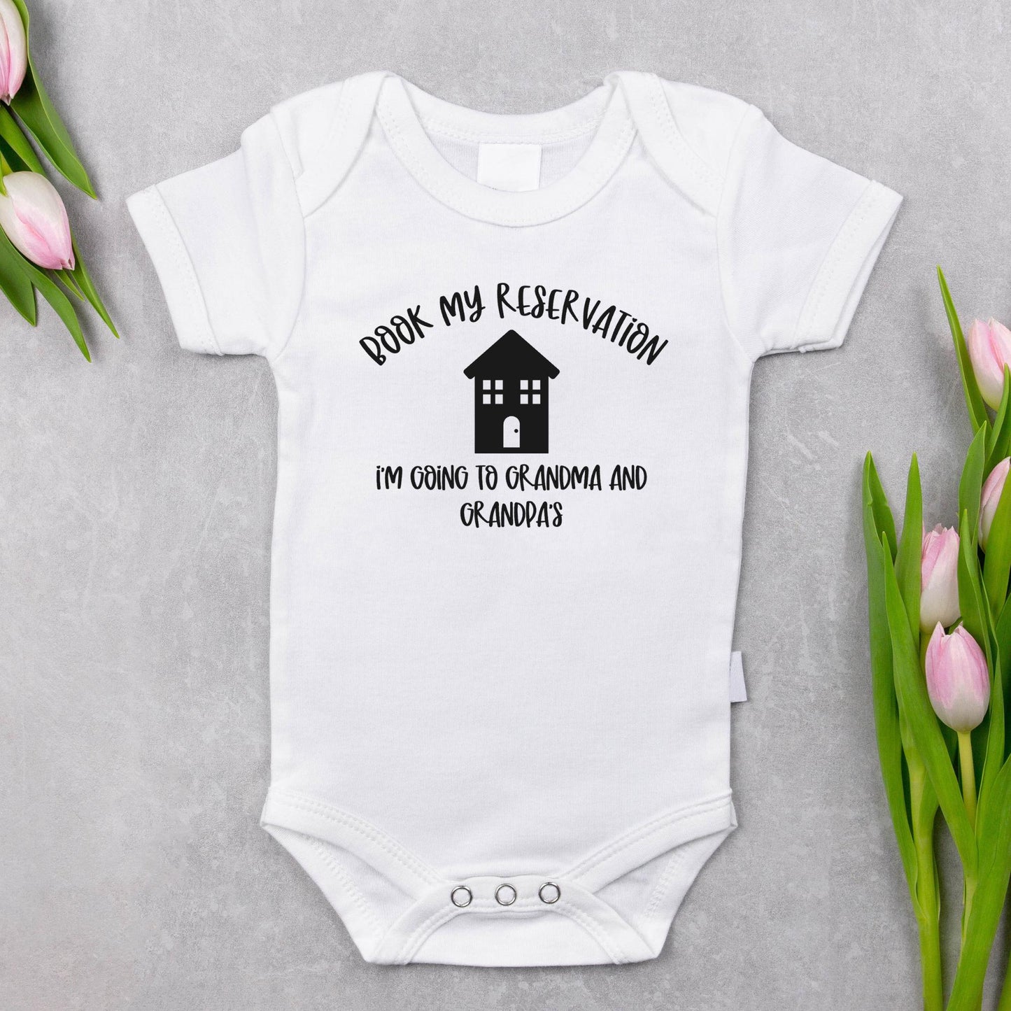 Grandma and Grandpa Baby Onesie, Baby Shower Gift, Newborn Bodysuit, Cute Baby Outfit, Cotton Infant Creeper, Funny Baby Clothes
