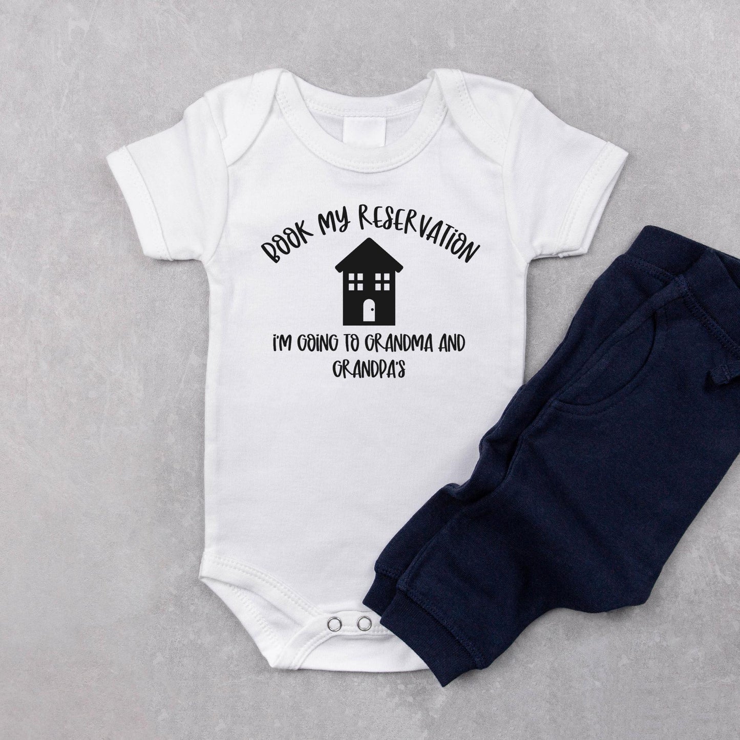 Grandma and Grandpa Baby Onesie, Baby Shower Gift, Newborn Bodysuit, Cute Baby Outfit, Cotton Infant Creeper, Funny Baby Clothes