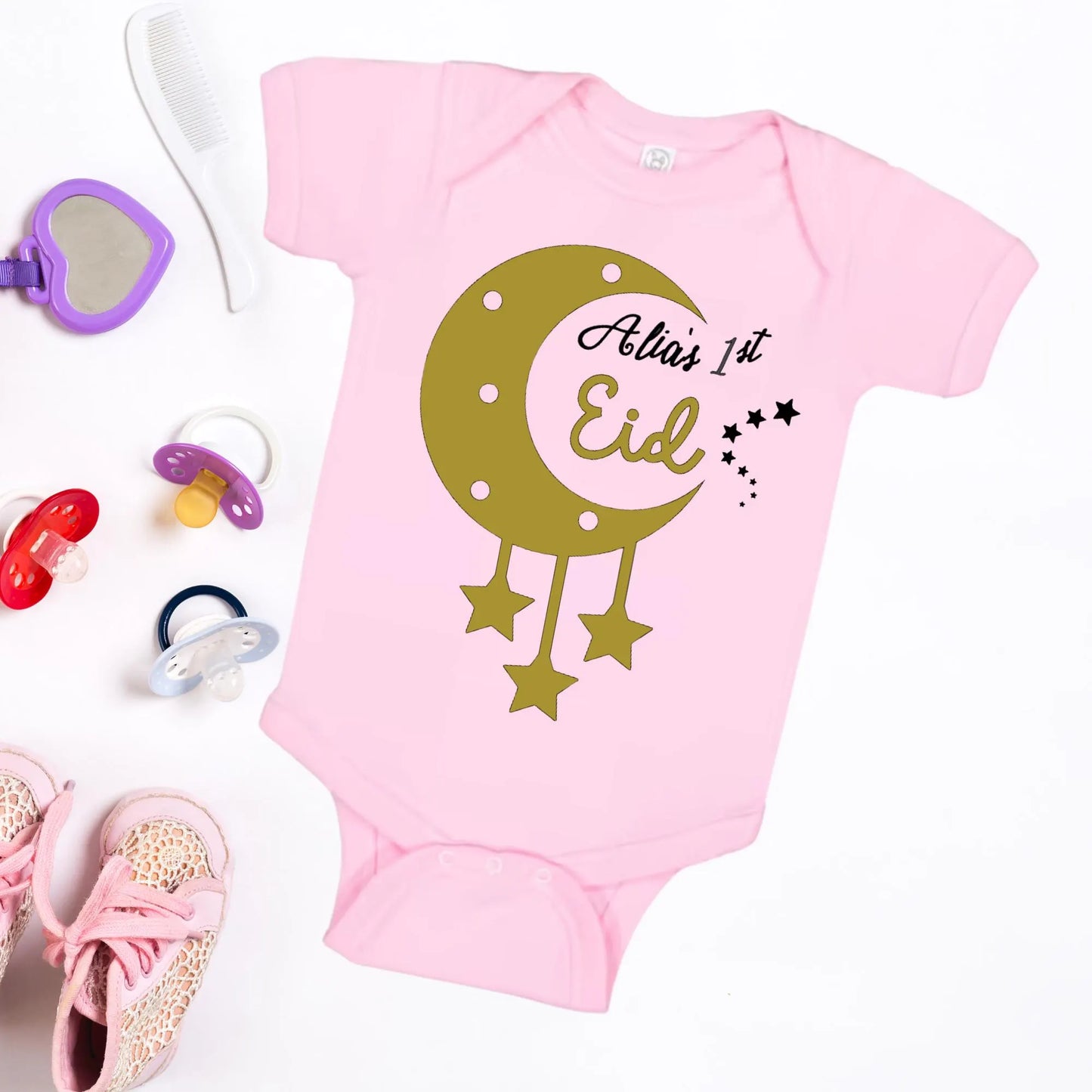 Custom Eid Outfit, Muslim Baby Gift, Ramadan Baby Bodysuit, Newborn Eid Clothes, Islamic Baby Shower Gift, Personalized Eid Baby Onesie