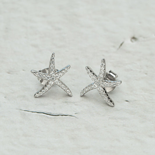 Starfish earrings, ocean earrings, gifts for her, marine jewelry, marine earrings, sister gifts, friend gifts, girl earrings, girl jewelry