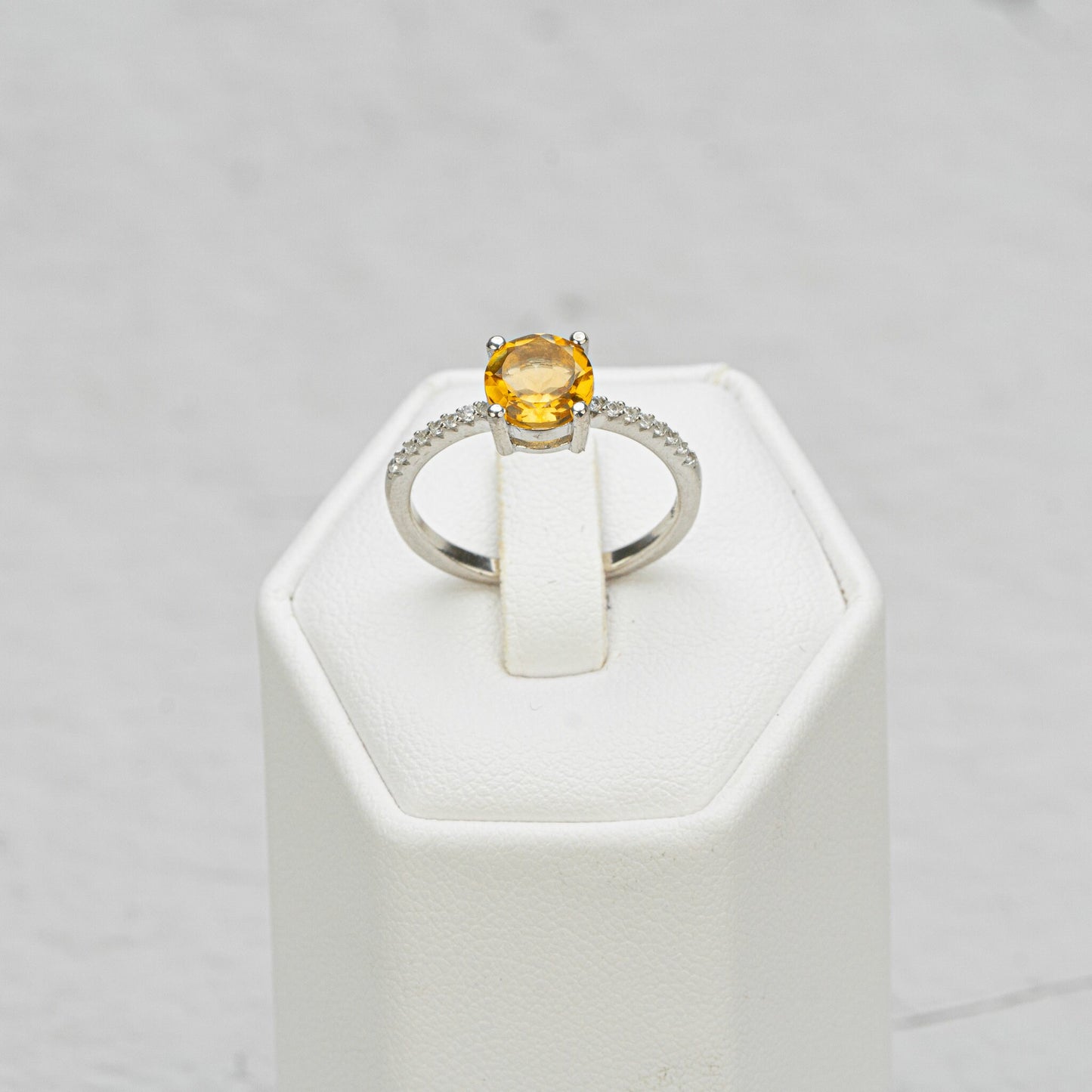 Citrine Jewelry Set, Citrine Earrings, Citrine Ring, Citrine Pendant, November Birthstone Jewelry, Anniversary Gift, Jewelry for Wife