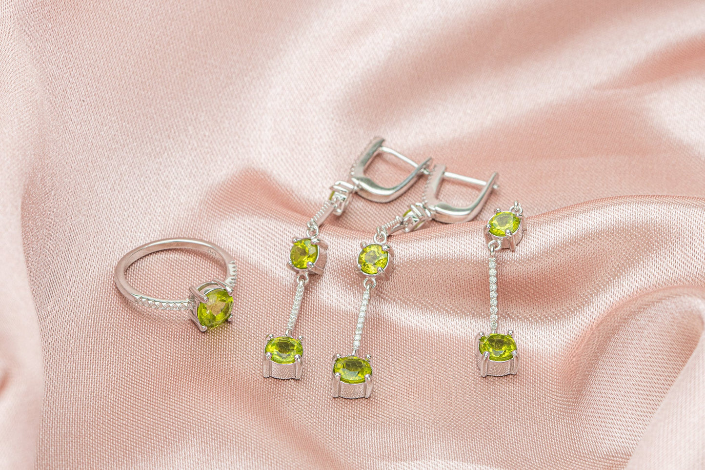 Peridot Earrings, Peridot Jewelry, August Birthstone Jewelry, Anniversary Gift, Jewelry for Wife