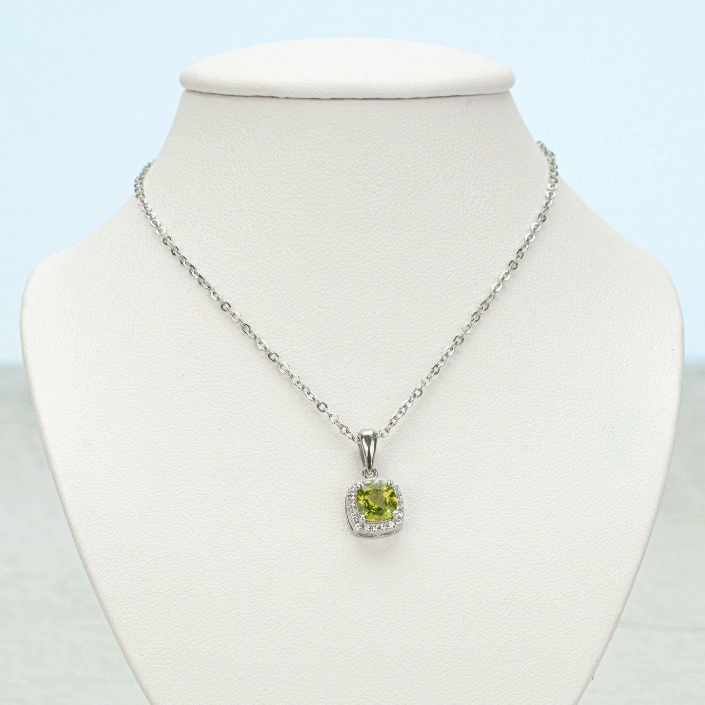 Peridot Pendant, August Birthstone Jewelry, Anniversary Gift, Jewelry for Wife