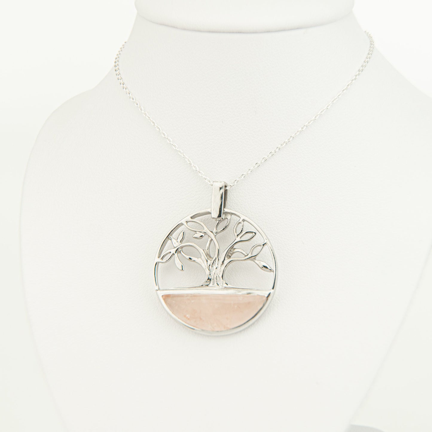 Rose quartz Tree Of Life Necklace |Pyrite Tree of Life Necklace | Mother of Pearl Tree of Life Necklace