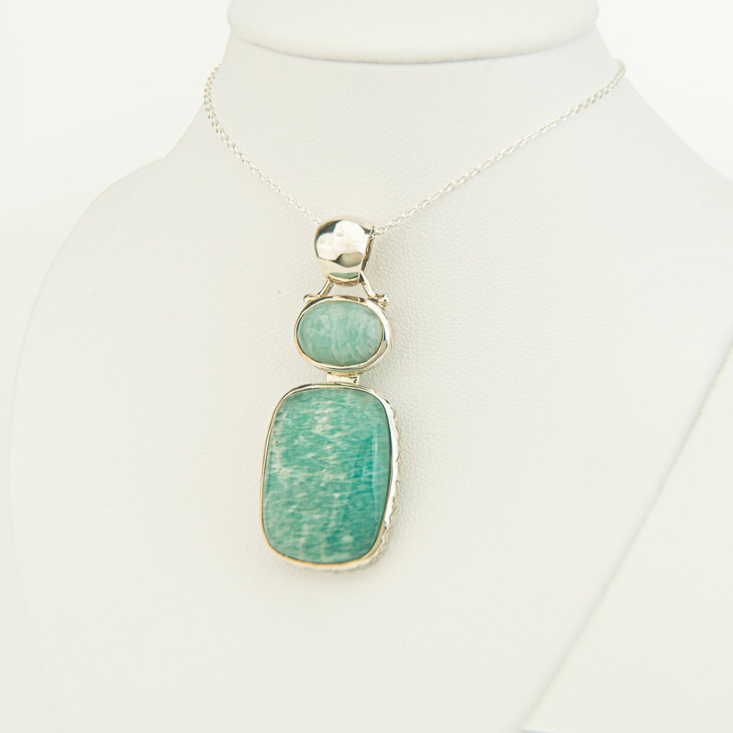 Turquoise Pendant/ Two Gemstone Pendant / 925 Silver Pendant / Handmade Jewelry/ Neck Pendant / Dainty Pendant/ Latest Pendant