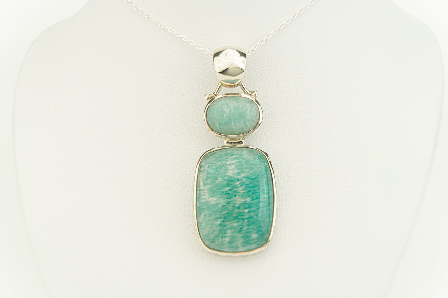 Turquoise Pendant/ Two Gemstone Pendant / 925 Silver Pendant / Handmade Jewelry/ Neck Pendant / Dainty Pendant/ Latest Pendant