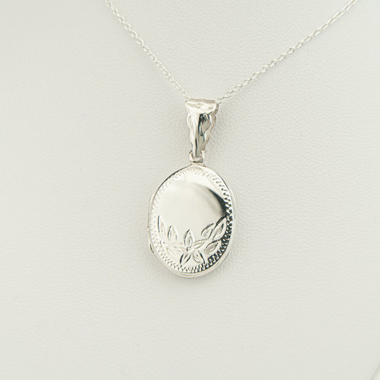 925 Silver Floral Photo Locket Pendant, Locket Necklace, Photo Necklace, Gift for Mom, Gift for Her, Handmade Jewelry, Wife Anniversary Gift